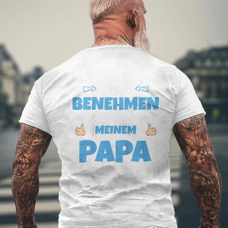 Children's Ich Versuche Mich Zu Benehmen Papa Ich Versuche Mich 80 T-Shirt mit Rückendruck Geschenke für alte Männer