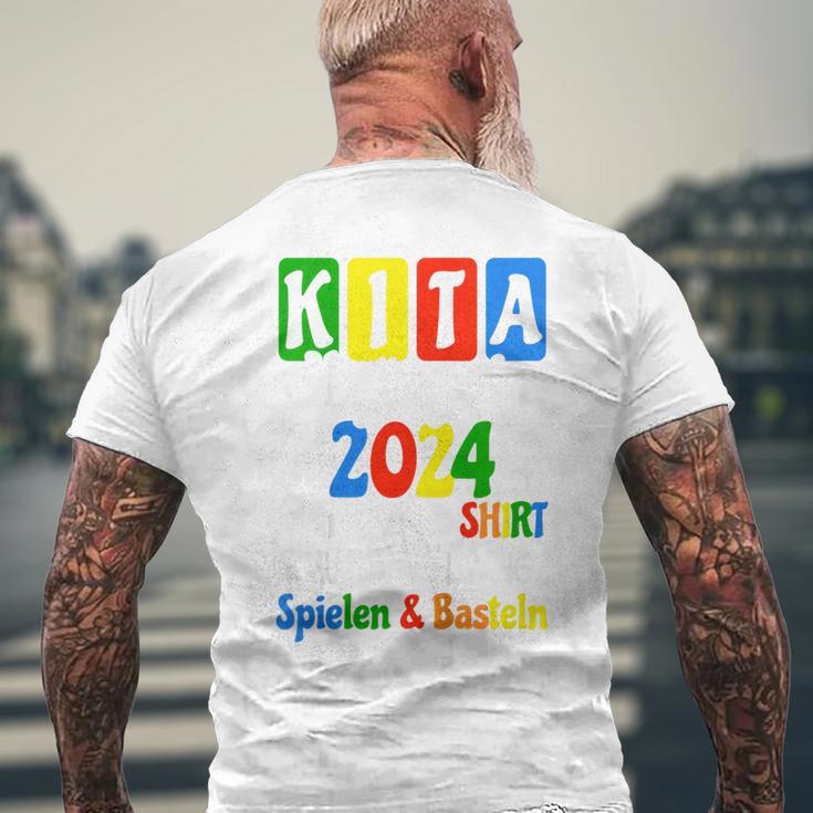 Children's Kita Abgängerin 2024 Kita Geschafft 2024 Kita Graduate 2024 T-Shirt mit Rückendruck Geschenke für alte Männer