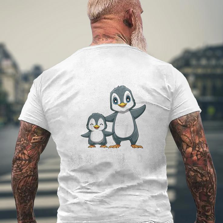 Children's Penguins Großer Bruder Ich Bin Jetzt Ein Großer Bruder T-Shirt mit Rückendruck Geschenke für alte Männer