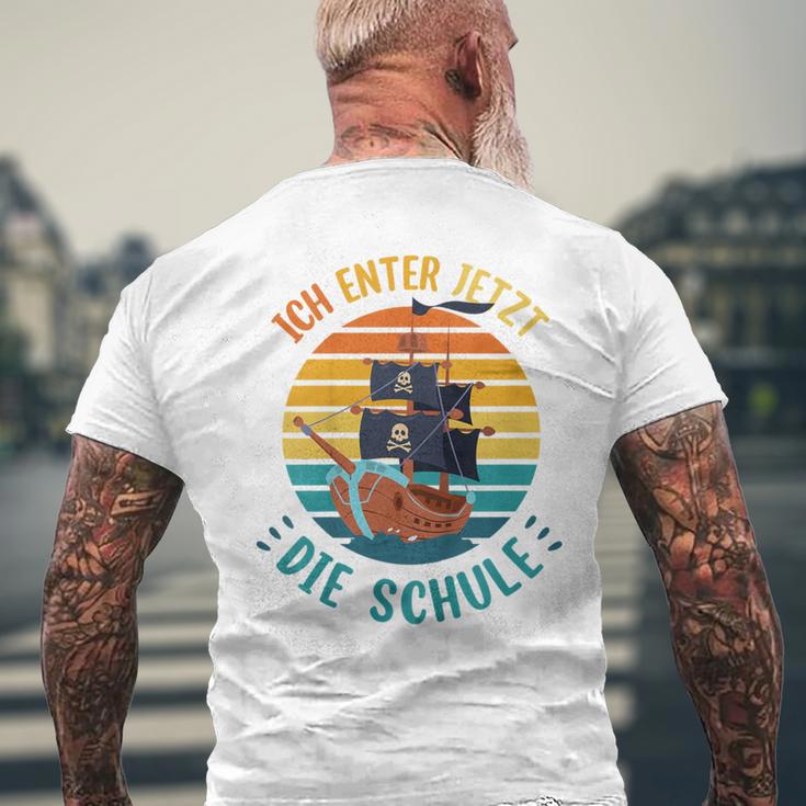 Children's School Child Cool Pirate Boys Ich Enter Jetzt Die School 80 T-Shirt mit Rückendruck Geschenke für alte Männer