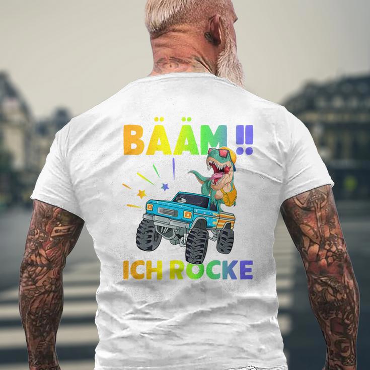 Children's Schulkind 2023 With Dino Bäm Ich Rocke Die Schule T-Shirt mit Rückendruck Geschenke für alte Männer