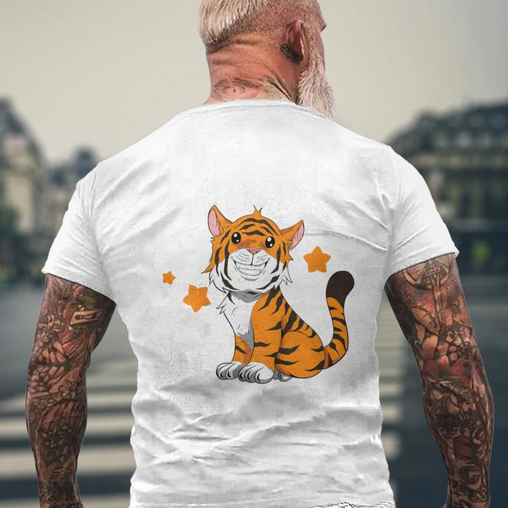 Children's Tiger 4Th Birthday Ich Bin Schon 4 Jahre Alt German Language T-Shirt mit Rückendruck Geschenke für alte Männer