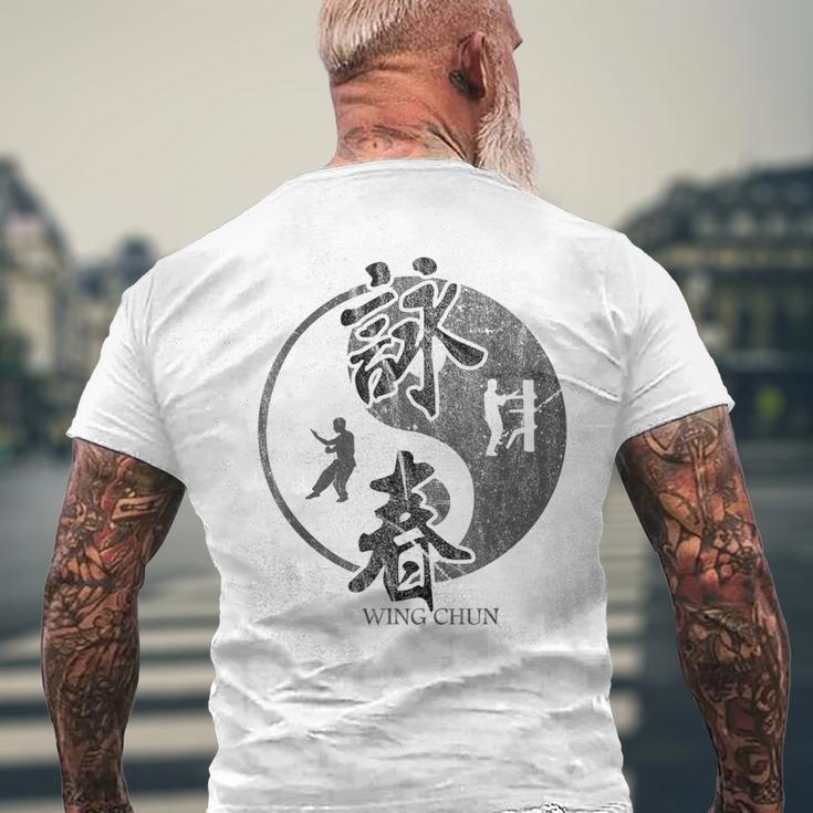 Chinese Martial Arts Kung Fu Wing Chun T-Shirt mit Rückendruck Geschenke für alte Männer