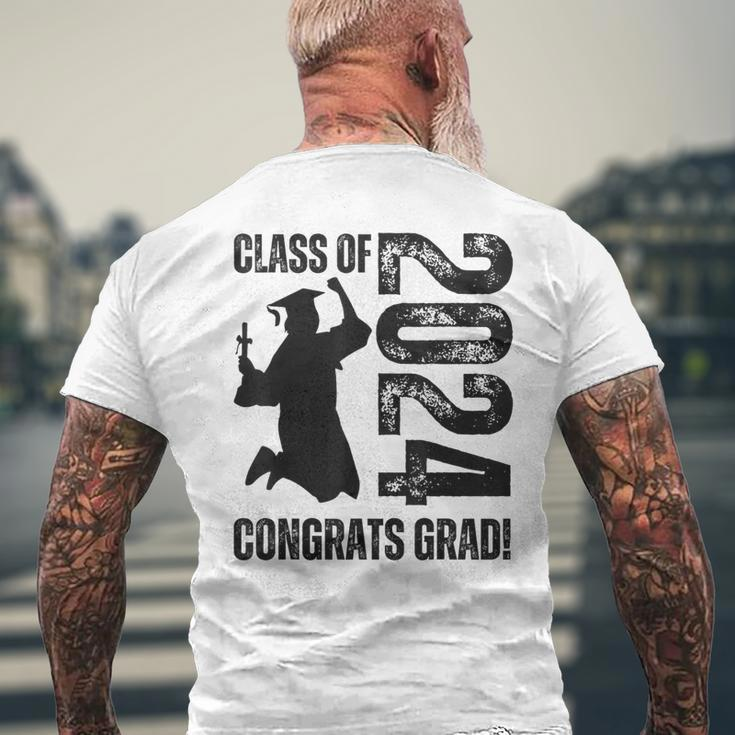 Class Of 2024 Congrats Grad 2024 Graduate Congratulations Men's T-shirt Back Print Gifts for Old Men