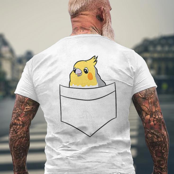 Cockatiel In Bag Bird Cockatiel Cockatiel Parakeet T-Shirt mit Rückendruck Geschenke für alte Männer