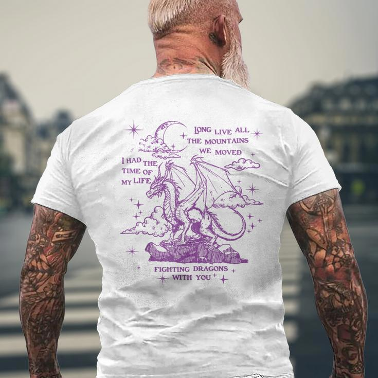 Cool I Had The Time Of My Life Fighting Dragons With You Men's T-shirt Back Print Gifts for Old Men