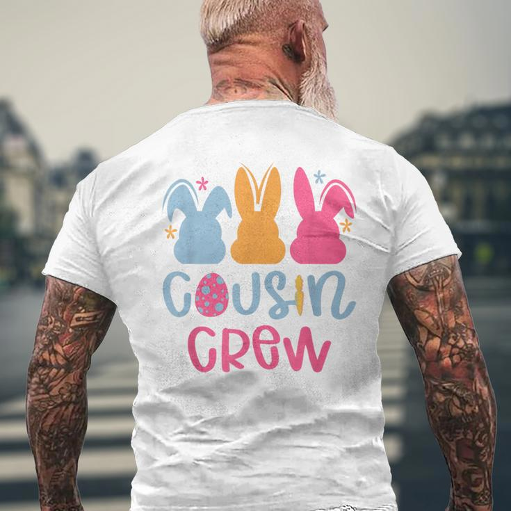 Cousin Crew Cute Bunny Rabbit Matching Easter Day Party Men's T-shirt Back Print Gifts for Old Men