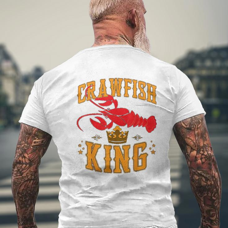 Crawfish King Crawfish Boil Party Festival Mens Back Print T-shirt Gifts for Old Men