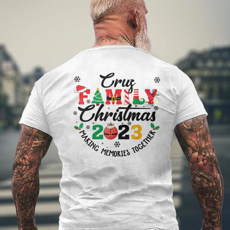 Cruz Family Name Christmas Matching Surname Xmas Men's T-shirt Back Print Gifts for Old Men