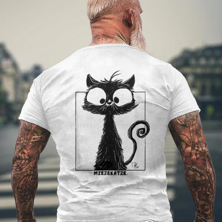 Cute Kitten Miezekatze Ein Miau Für Katzenliebe Gray S T-Shirt mit Rückendruck Geschenke für alte Männer