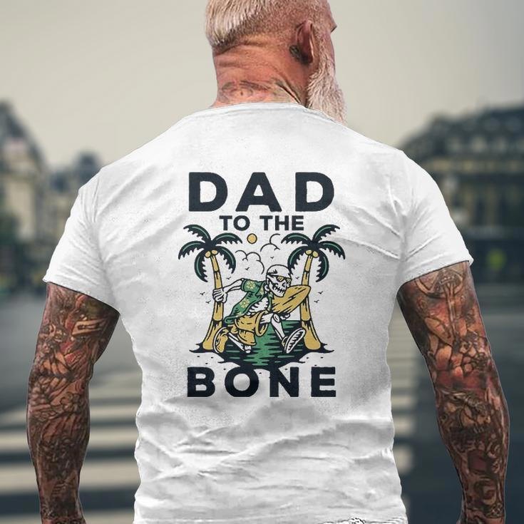 Dad To The Bone Fathers Day Top Mens Back Print T-shirt Gifts for Old Men