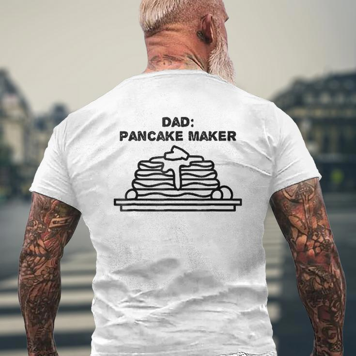 Dad The Pancake Maker Father's Day Tee Mens Back Print T-shirt Gifts for Old Men