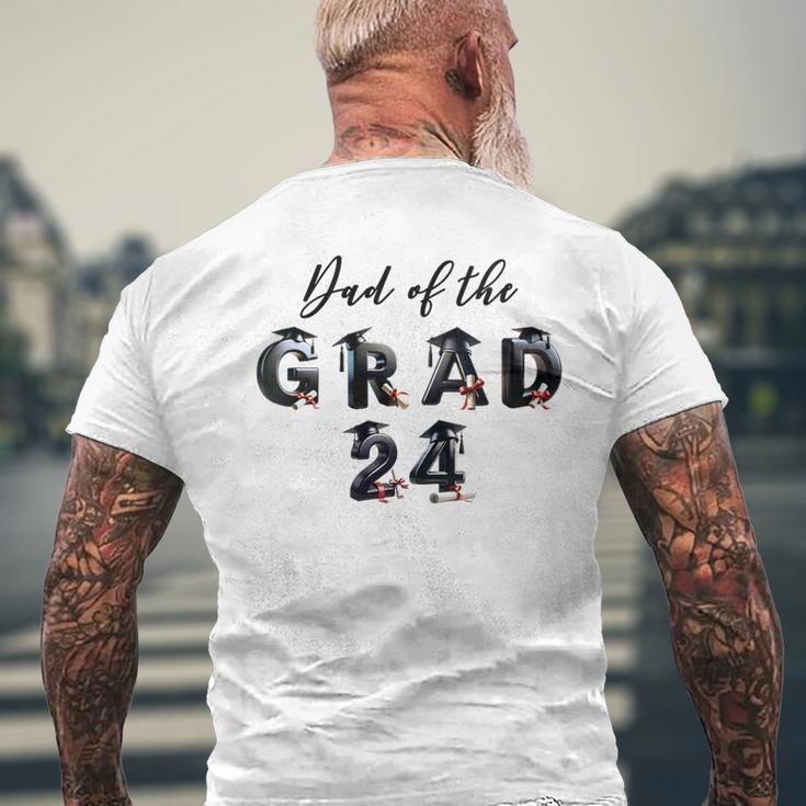 Damen Papa Der Graduate Classon 2024 Mit-Ausschnitt T-Shirt mit Rückendruck Geschenke für alte Männer