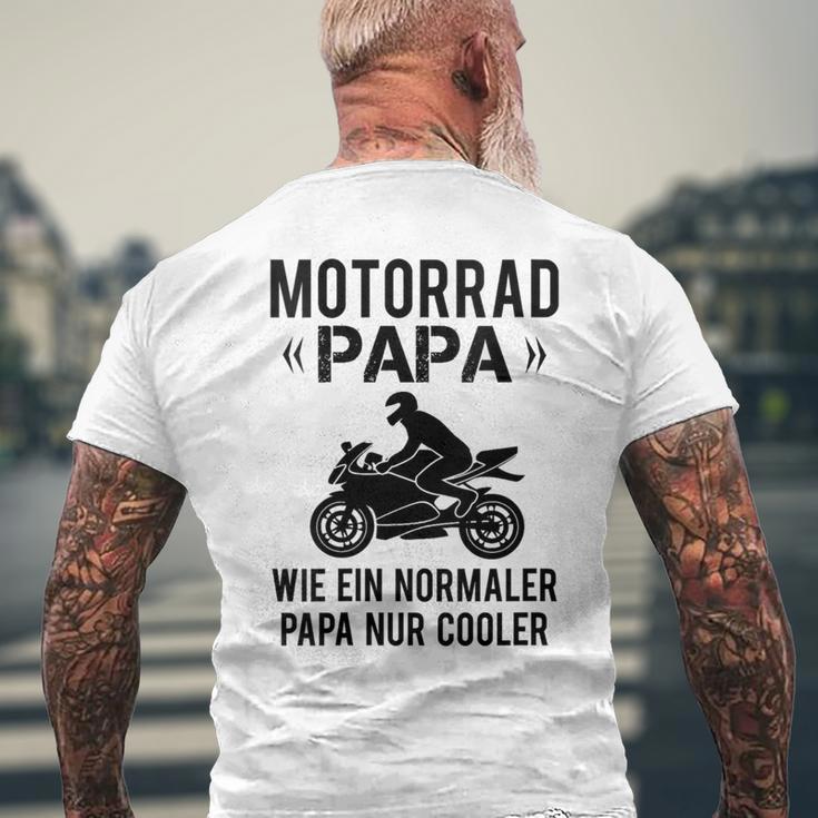 Damen Sportbike Motorradfahrer Spruch Herren Motorrad Papaater Mit-Ausschnitt T-Shirt mit Rückendruck Geschenke für alte Männer