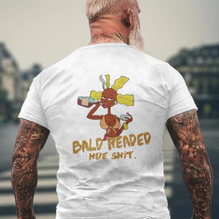 Diamond Bald Headed Hoe Mens Back Print T-shirt Gifts for Old Men