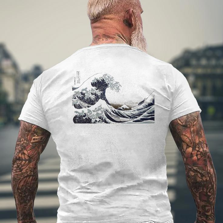 Die Große Welle Vor Kanagawa Hokusai T-Shirt mit Rückendruck Geschenke für alte Männer