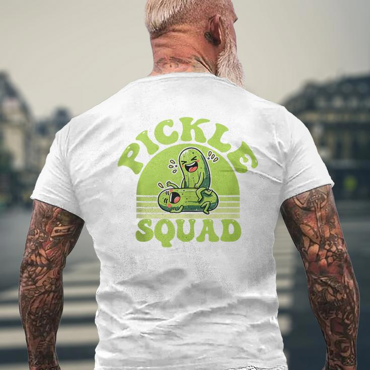 Dill Lightful Pickle Squad Foodie For Pickle Lovers Men's T-shirt Back Print Gifts for Old Men
