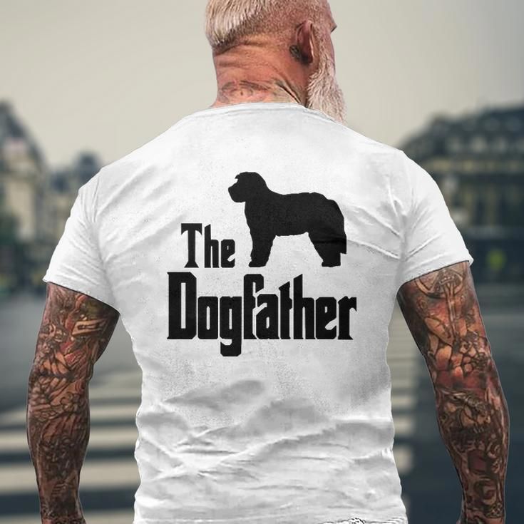 The Dogfather Dog Bernedoodle Mens Back Print T-shirt Gifts for Old Men