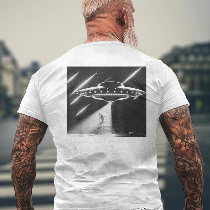 Down Ufo Bad Alien Men's T-shirt Back Print Gifts for Old Men