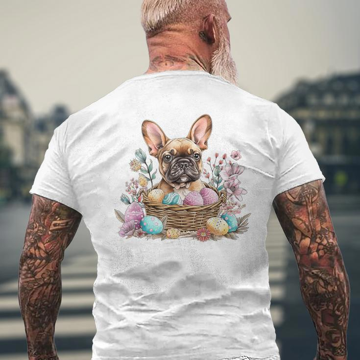 Easter French Bulldog Cool Easter Happy Easter Men's T-shirt Back Print Gifts for Old Men