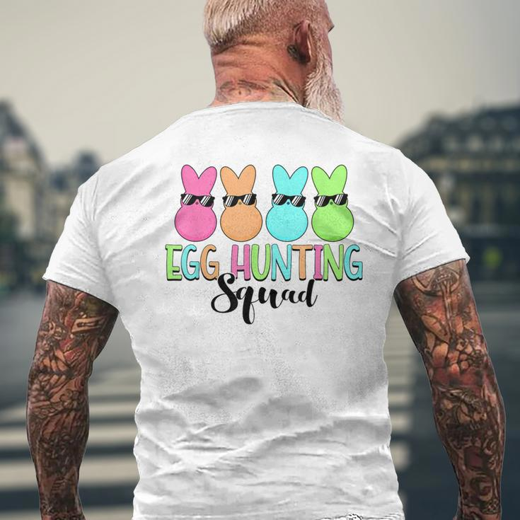 Egg Hunting Squad Cute Bunny Rabbit Lover Happy Easter Day Men's T-shirt Back Print Gifts for Old Men