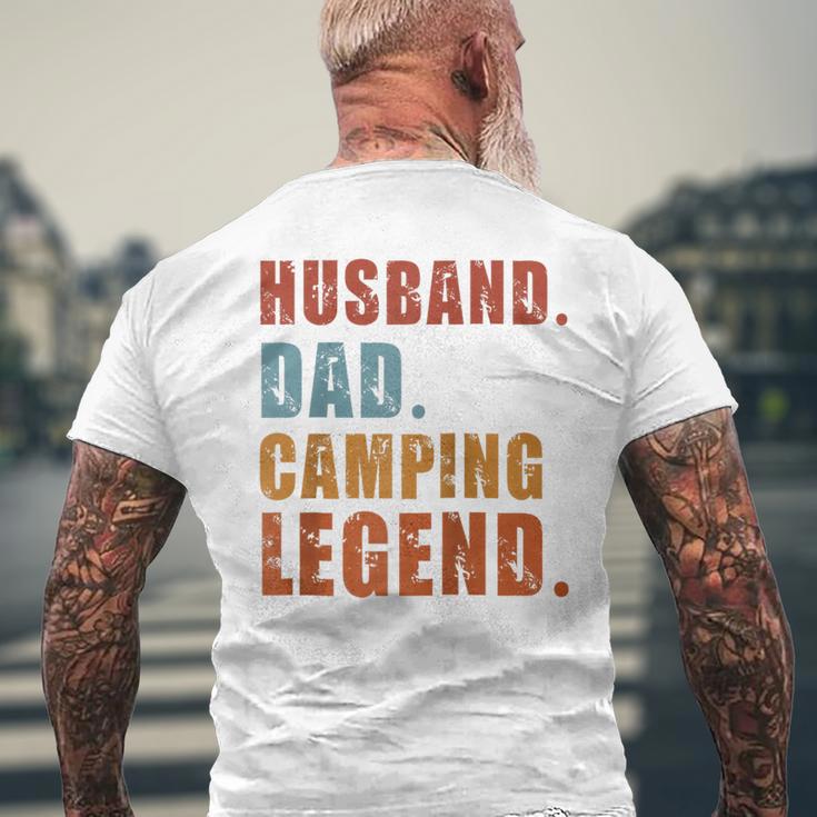 Ehemann Papa Camping Legende Raglan T-Shirt mit Rückendruck Geschenke für alte Männer