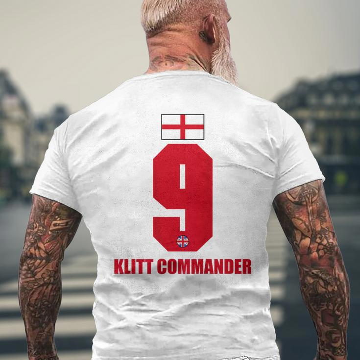 England Sauf Klitt Commander Son Name S T-Shirt mit Rückendruck Geschenke für alte Männer