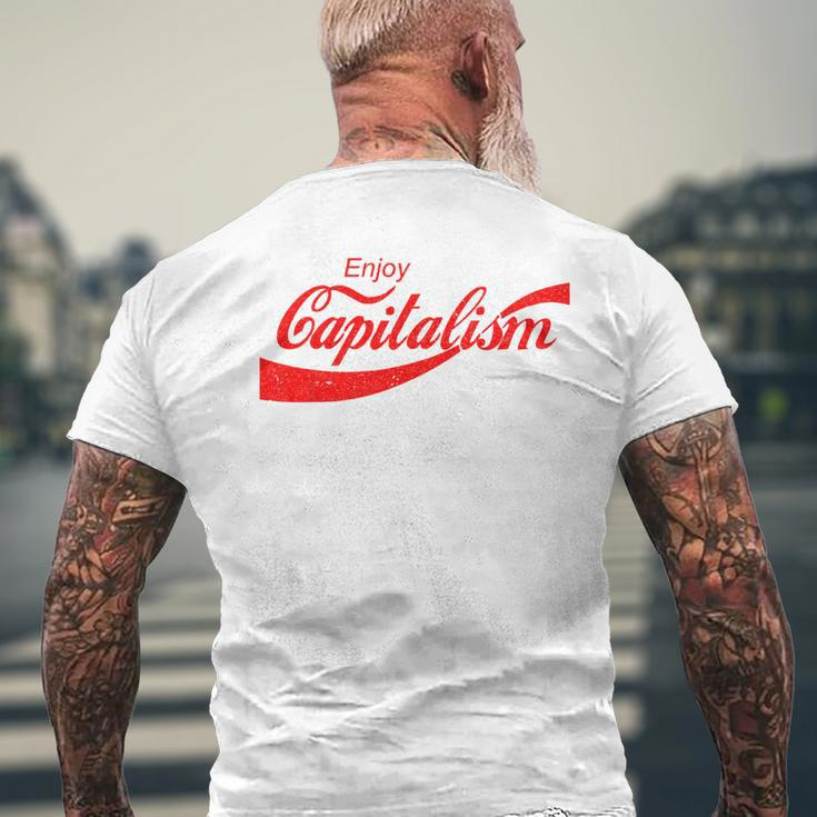 Enjoy Capitalism For American Entrepreneurs T-Shirt mit Rückendruck Geschenke für alte Männer