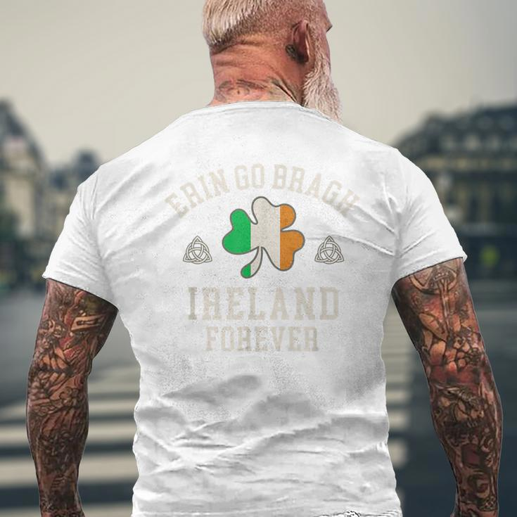 Erin Go Bragh Ireland Forever Men's T-shirt Back Print Gifts for Old Men