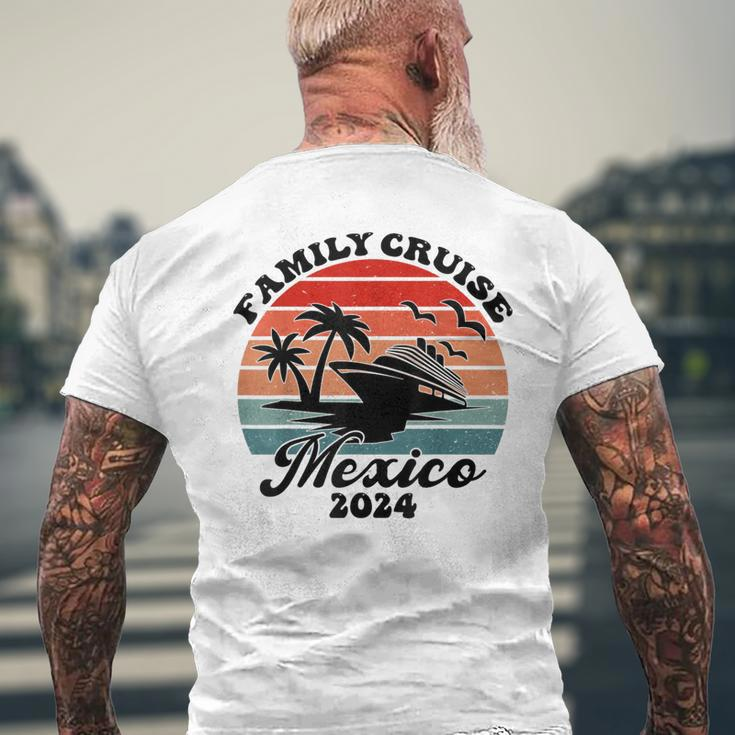 Family Cruise Mexico 2024 Family Matching Couple Men's T-shirt Back Print Gifts for Old Men