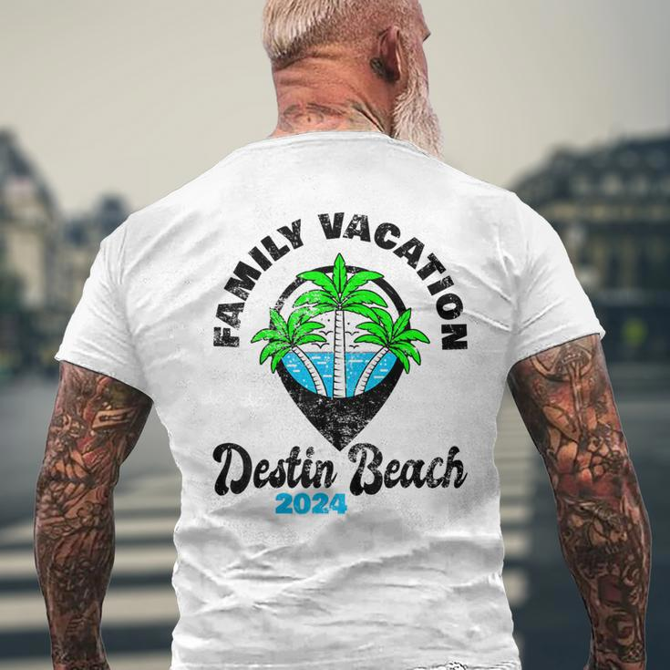 Family Vacay Squad Trip Family Vacation Destin Beach 2024 Men's T-shirt Back Print Gifts for Old Men