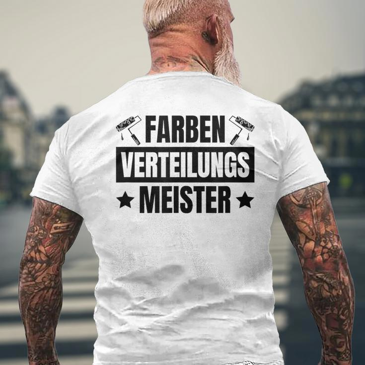 Farbenerteilungs Meister Maler Lackierer Malermeister T-Shirt mit Rückendruck Geschenke für alte Männer