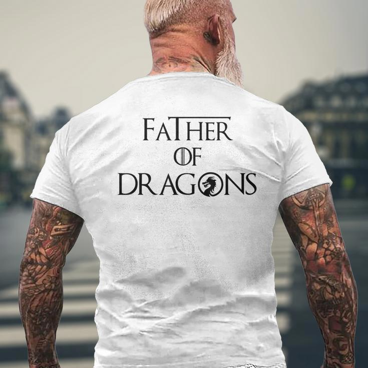 Father Of DragonsFathers Day Best For Dad Men's T-shirt Back Print Gifts for Old Men
