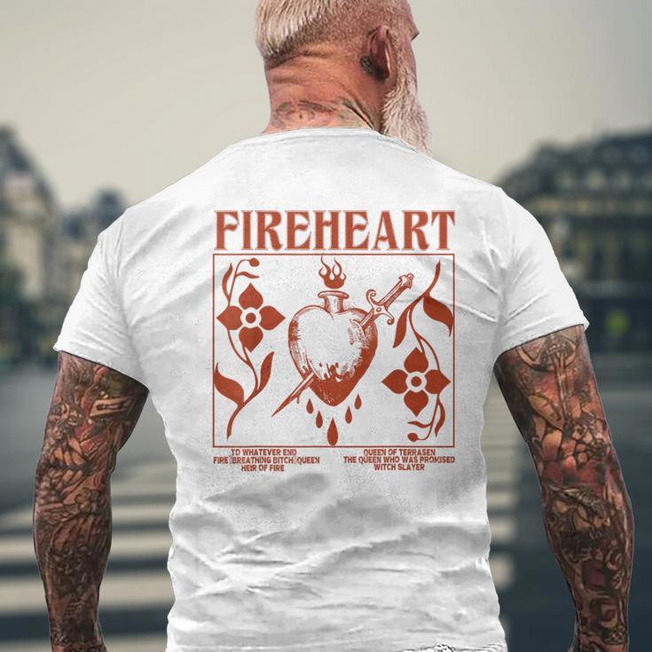 Fireheart To Whatever End Fire Breathing Men's T-shirt Back Print Gifts for Old Men