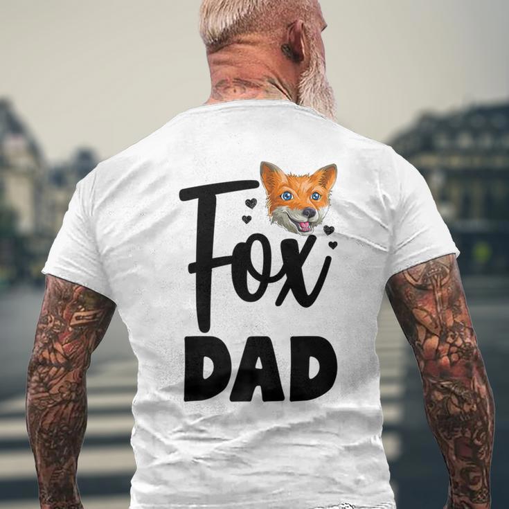 Fox Dad Woodland Creature Animal Men's T-shirt Back Print Gifts for Old Men