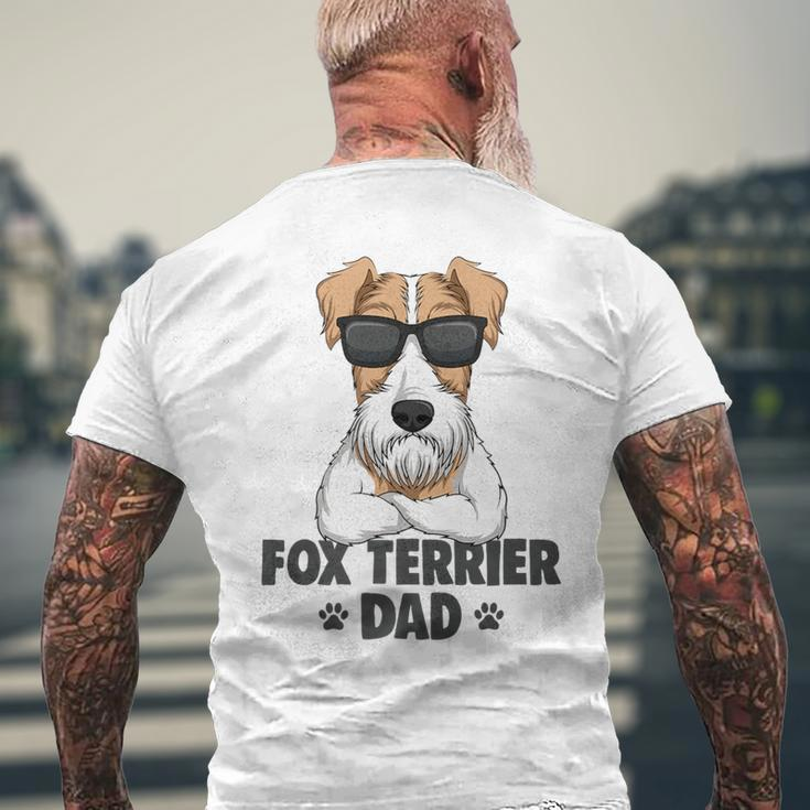 Fox Terrier Dad Dog Men's T-shirt Back Print Gifts for Old Men