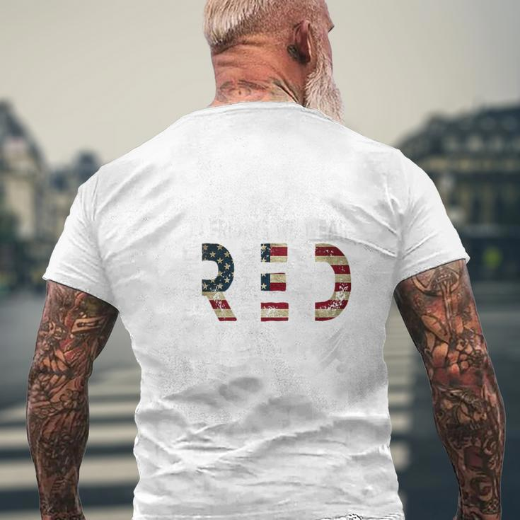 On Fridays We Wear Red Remember Everyone Deployed Navy Men's T-shirt Back Print Gifts for Old Men