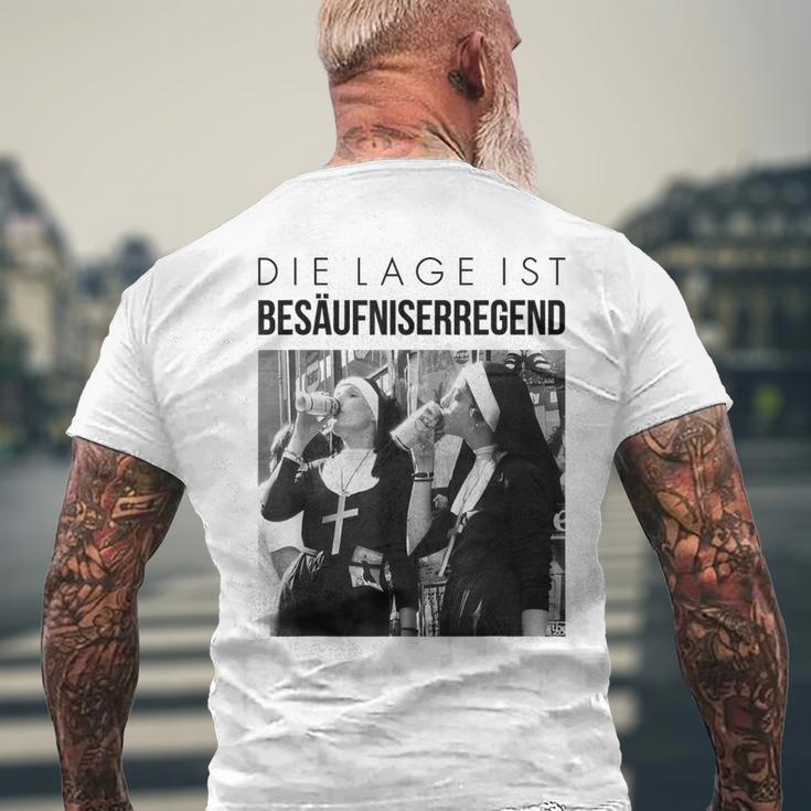 Fun Die Llage Ist Bäufniserregen Die Lage Is Saffn S T-Shirt mit Rückendruck Geschenke für alte Männer