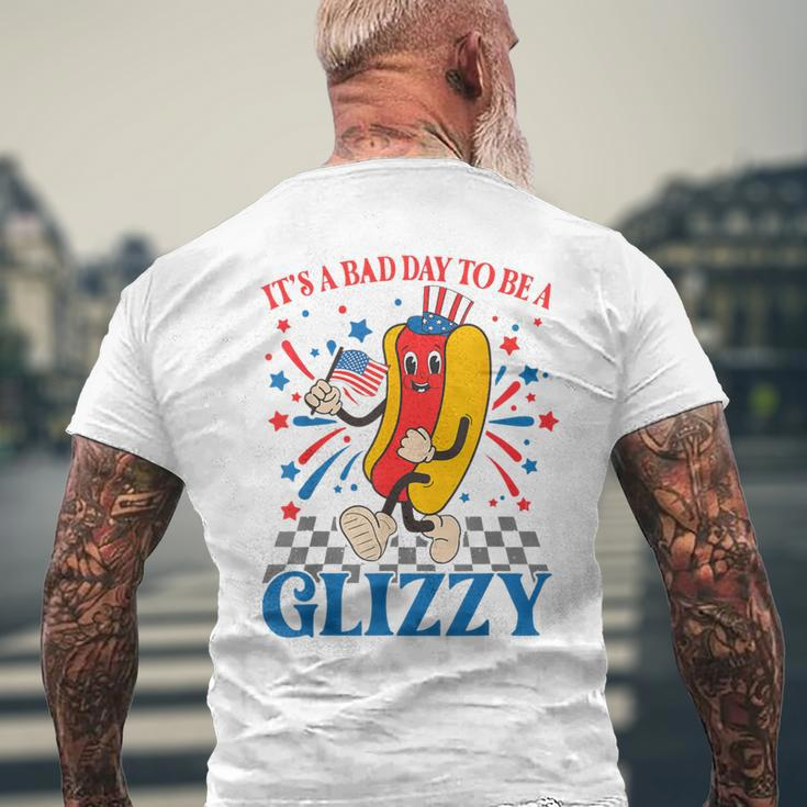 4Th Of July Usa Hotdog It's A Bad Day To Be A Glizzy Men's T-shirt Back Print Gifts for Old Men