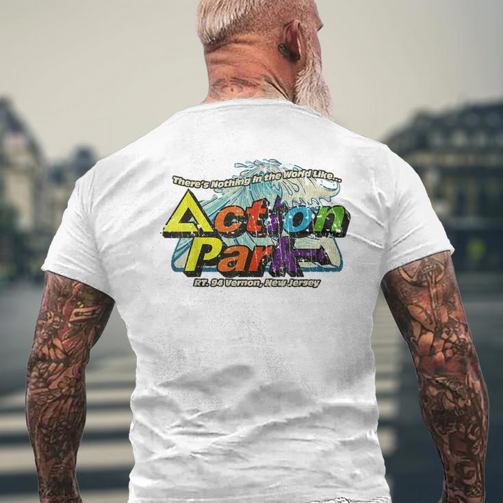 Action Park New Jersey 1978 Vintage V2 Mens Back Print T-shirt Gifts for Old Men