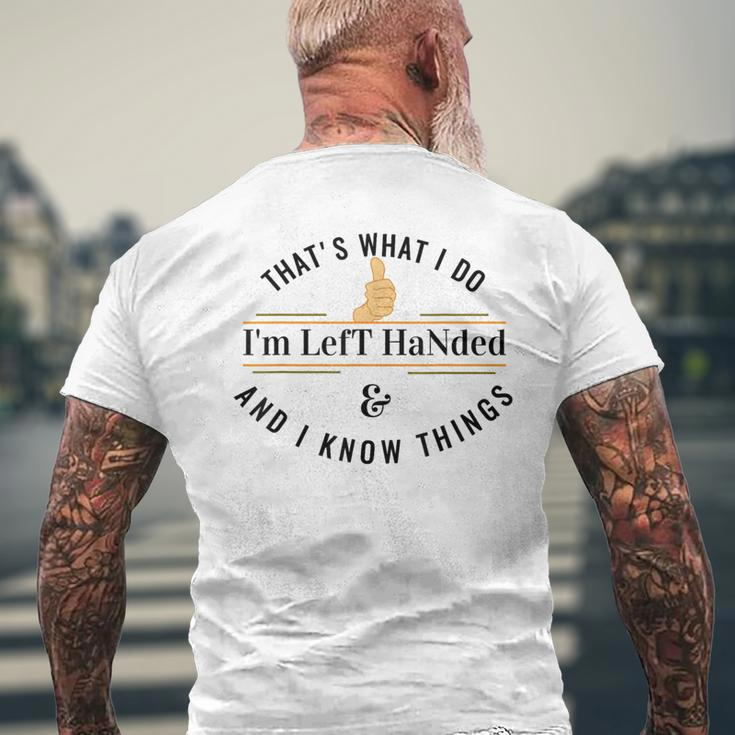 For Lefties Lefty Left Handed Men's T-shirt Back Print Gifts for Old Men