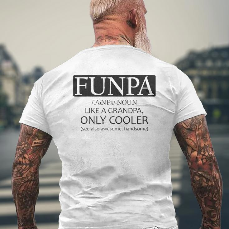 Funpa Like Grandpa Only Cooler Mens Back Print T-shirt Gifts for Old Men