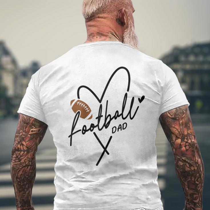 Fußball Papa Für Ihn Männer Familie Matching Spieleratertag Raglan T-Shirt mit Rückendruck Geschenke für alte Männer