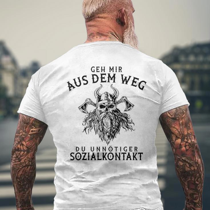 Geh Mir Aus Dem Weg Kurzärmliges Herren-T-Kurzärmliges Herren-T-Shirt für Herren, Witziges Textdesign Geschenke für alte Männer