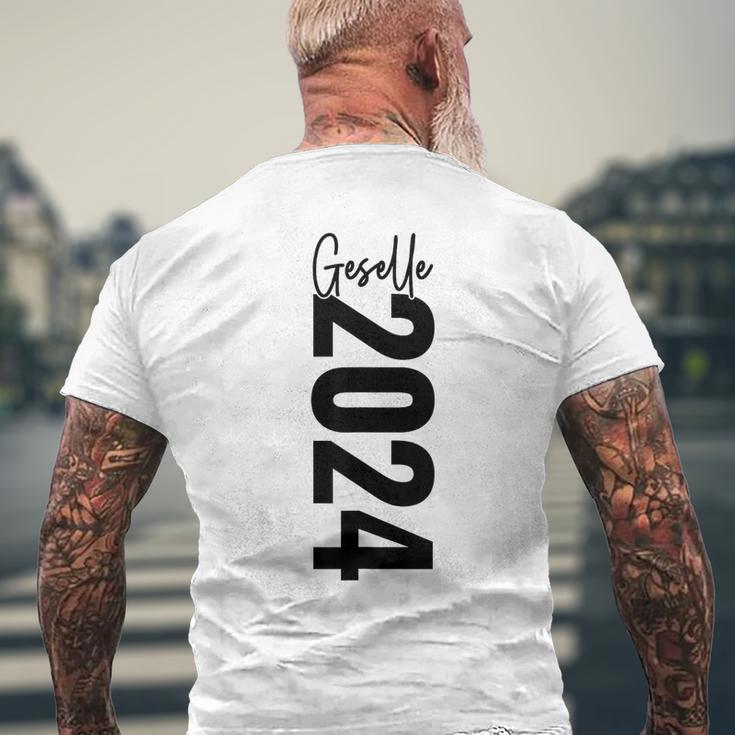 Gesellenprüfung Bestanden Gesellenbrief Geselle 2024 T-Shirt mit Rückendruck Geschenke für alte Männer