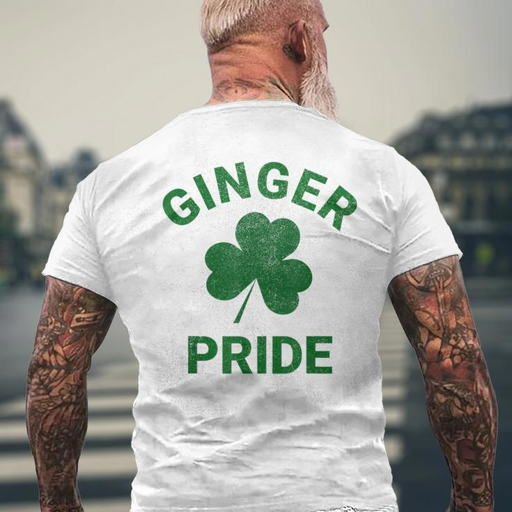 Ginger Pride Redhead St Patrick's Day Men's T-shirt Back Print Gifts for Old Men