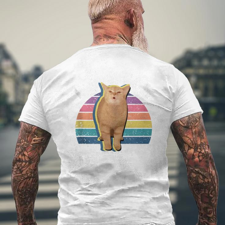 I Go Meow Cat Singing Meme Cat Song I Go Meow Men's T-shirt Back Print Gifts for Old Men