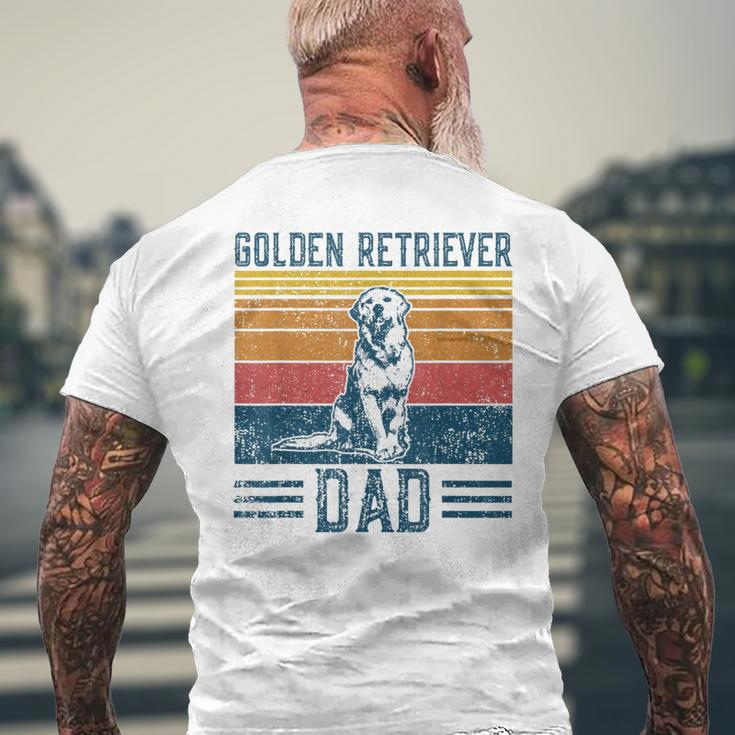Golden Dad Vintage Golden Retriever Dad T-Shirt mit Rückendruck Geschenke für alte Männer