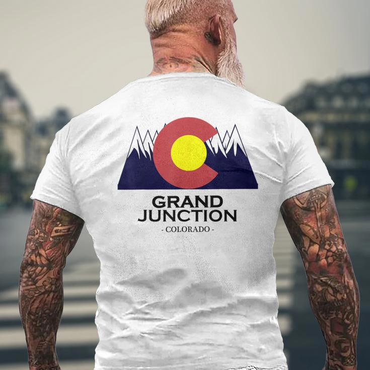 Grand Junction Colorado Mountain Men's T-shirt Back Print Gifts for Old Men