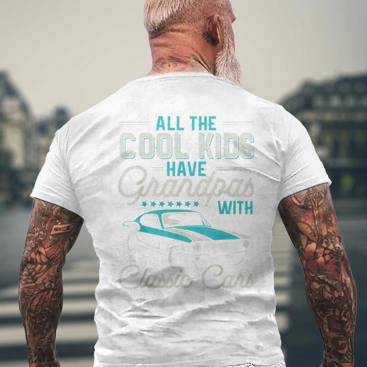 Grandpas With Classic Cars Vintage Car Enthusiast Men's T-shirt Back Print Gifts for Old Men